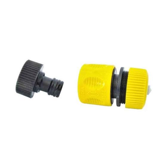 Imagem de Engate Rápido com Aqua Stop + Conector para Mangueira 1/2" - Lavadoras Karcher