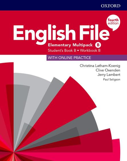 Imagem de ENGLISH FILE ELEMENTARY B - SB/WB MULTIPACK - 4º ED