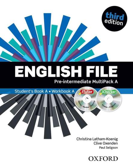 Imagem de English file pre-intermediate a with itutor and ichecker - 3rd edition - OXFORD UNIVERSITY