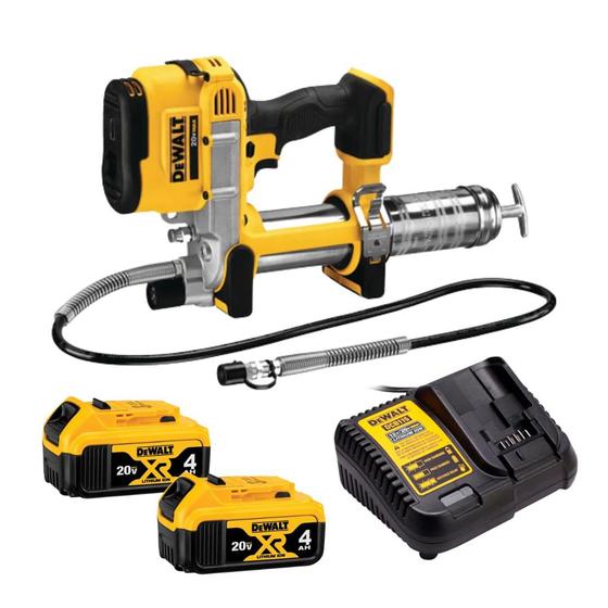 Imagem de Engraxadeira 2 Baterias 20v 4ah Dcgg571b Dewalt Carregador Rapido