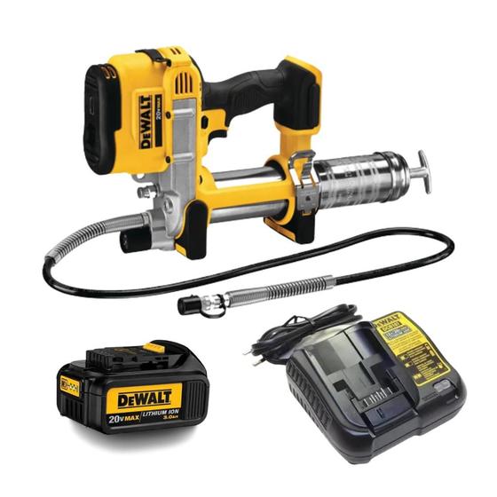 Imagem de Engraxadeira Bateria 20v 3ah Dcgg571b Dewalt + Carregador Bivolt