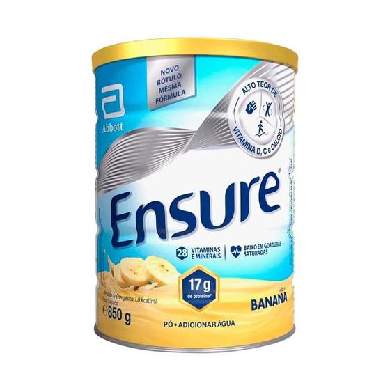 Imagem de Ensure em Pó Sabor Banana 850g