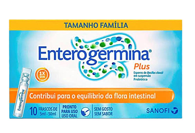 Imagem de Enterogermina Plus Probiótico 10 Frascos De 5ml