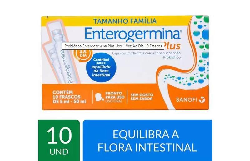 Imagem de Enterogermina Plus Probiótico Com 10 Frascos De 5ml