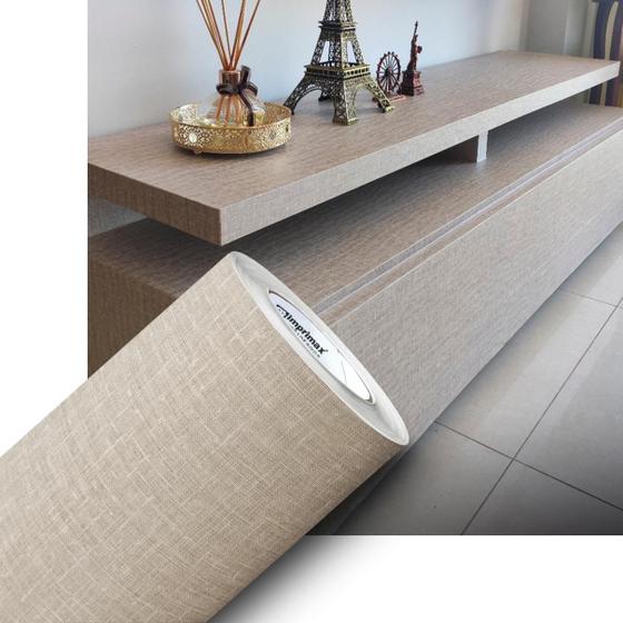 Envelopamento Vinil Adesivo Linho Gold Telado Bege 0,61x2m Menor preço em Envelopamento Vinil Adesivo Linho Gold Telado Bege 0,61x2m