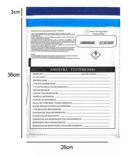 Imagem de Envelope Amostra Testemunha  26x36 ANP 500 Un