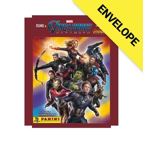 Imagem de Envelope Avengers: Endgame - Contém 4 cromos + 1 Card
