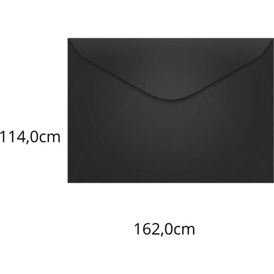 Imagem de Envelope Carta Colorido 114X162MM Preto LOS Angeles 80G - Pacote com 100