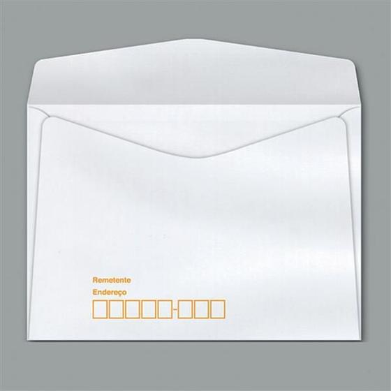 Imagem de Envelope Comercial 114x162 Branco Com Rpc Caixa Com 1000 Unidades