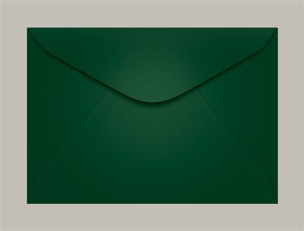 Imagem de Envelope Comercial 114x162 Verde Escuro Brasil