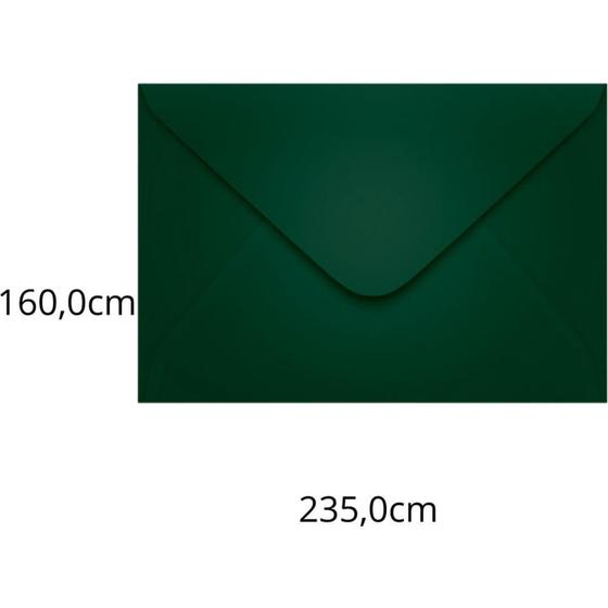 Imagem de Envelope Convite Colorido 160X235 Vd.escuro Brasil 80G