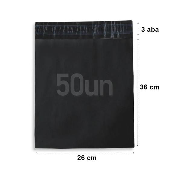 Imagem de Envelope de segurança com aba adesiva 26x36cm com 50 unidades, para correio.