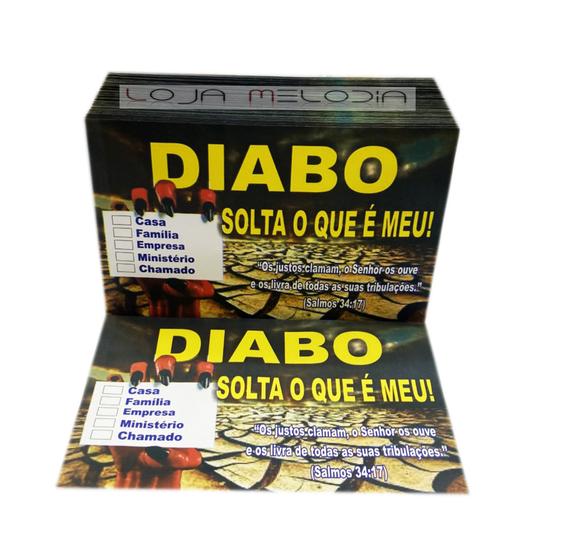 Imagem de Envelope Dízimos E Campanha Diabo Solta O Que É Meu Pacote/100 Unidades