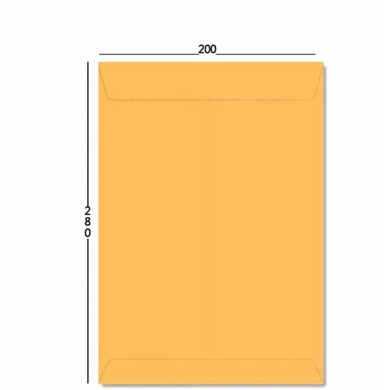 Imagem de Envelope kraft ouro 200x280mm 80g 2728 / 250un  / foroni