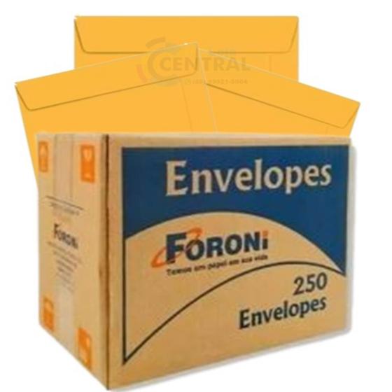 Imagem de Envelope Kraft Ouro Folha Oficio/a4 24x34cm Cx 250un Foroni