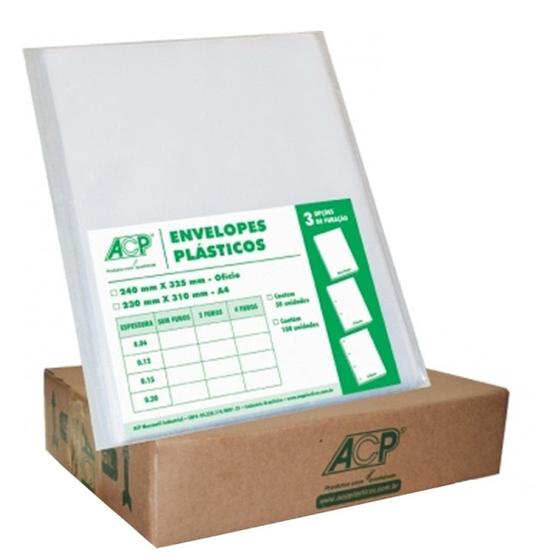 Envelope Plástico 4 Furos Fino ACP - 1000 Unidades Menor preço em Envelope Plástico 4 Furos Fino ACP - 1000 Unidades