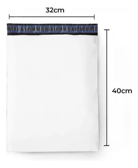 Imagem de Envelope Plástico de Segurança Branco 32x40 Coex 250 Un