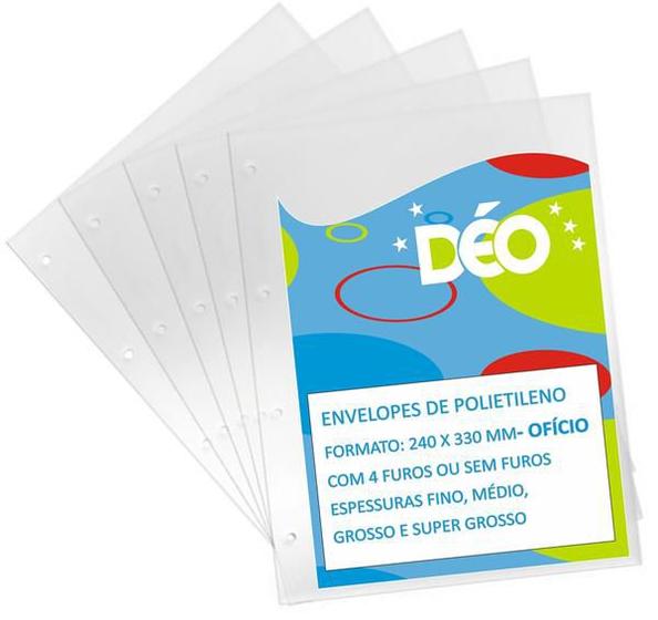 Imagem de Envelope plastico Oficio grossos kit 50 unidades