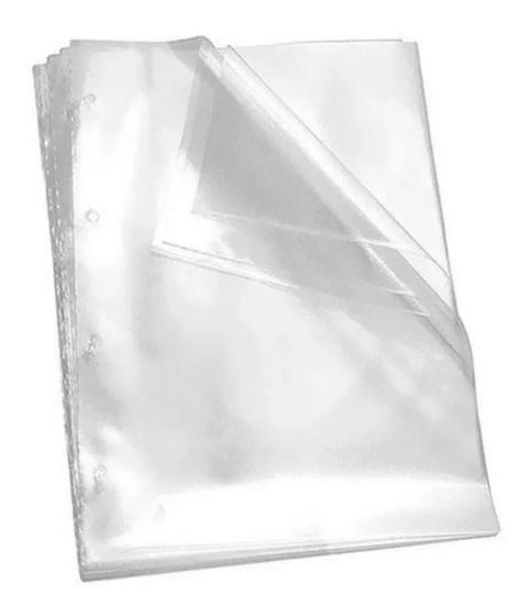 Imagem de Envelope Plástico Ofício Sem Furos Fino 0.12Mm - 100Un