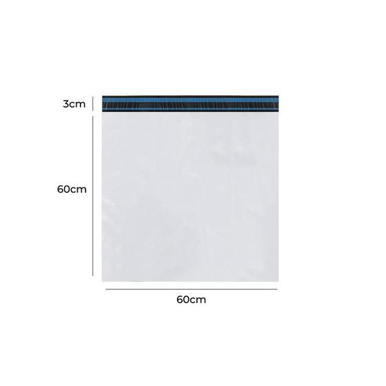 Imagem de Envelope Plástico Segurança Branco 60x60 Coex 1000 Un - Auto Adesivo