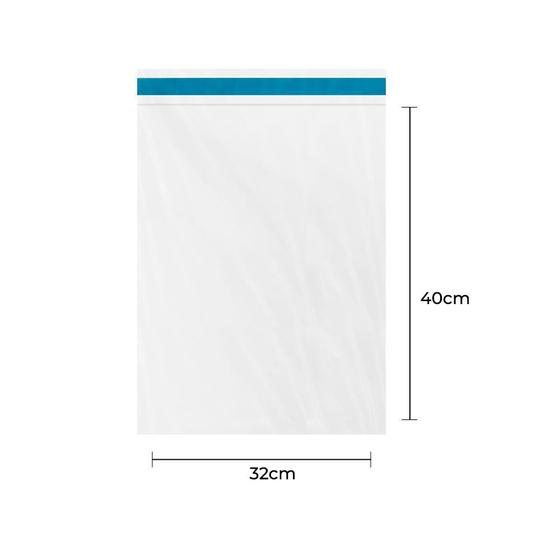 Imagem de Envelope Plástico Transparente com Lacre 32x40 - 100 Un