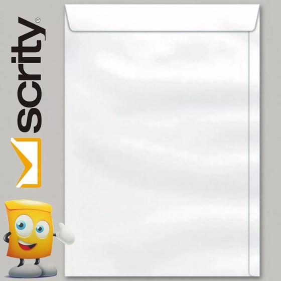 Imagem de Envelope Saco Branco 097 x 125 mm  SOF 012 90g caixa com 250 un - Scity