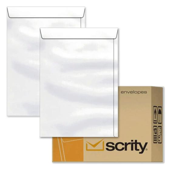 Imagem de Envelope Saco Branco Com 250 Unidades - Scrity