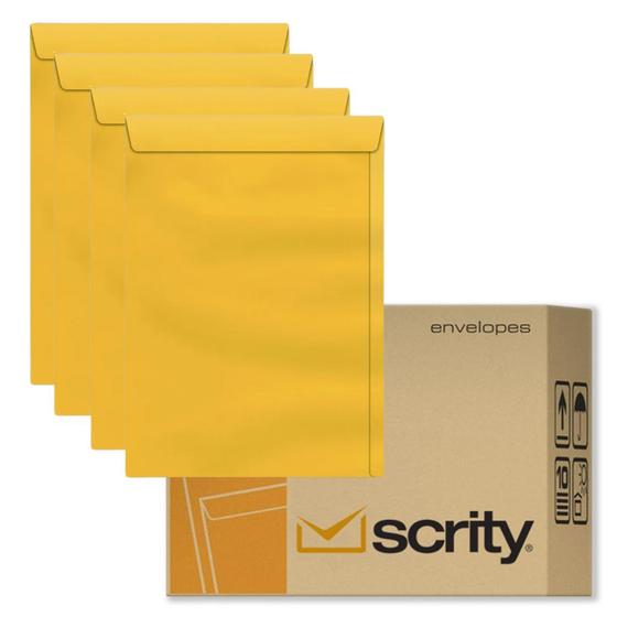 Imagem de Envelope Saco Kraft Ouro 240x340 80g Scrity Caixa Com 250 Un