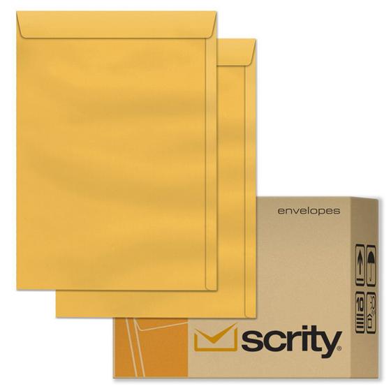 Imagem de Envelope Saco Kraft Ouro Sko328 200x280 Scrity 500 Unidades