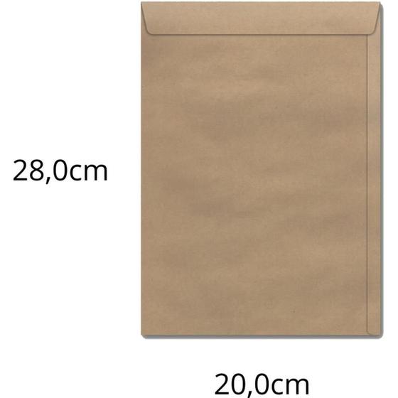 Imagem de Envelope Saco Natural 200X280MM 80G KN 28 - Caixa com 250