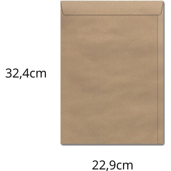 Imagem de Envelope Saco Natural 229X324MM 80G - Caixa com 250 Unidades