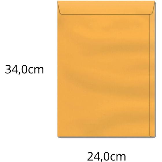 Imagem de Envelope Saco Ouro 240X340 80G KO 34 CX com 100