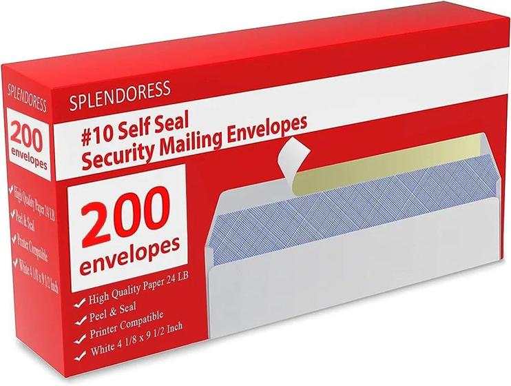 Imagem de Envelopes para Correspondência Splendoress - 200 Unidades - Sem Janela