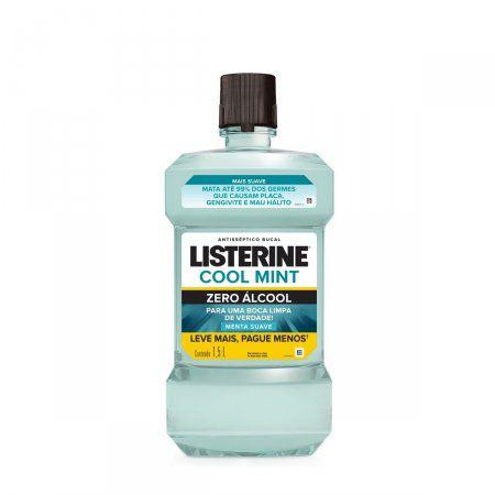 Imagem de Enxaguante Antisséptico Bucal Listerine Cool Mint Zero Álcool Menta Suave 1,5L