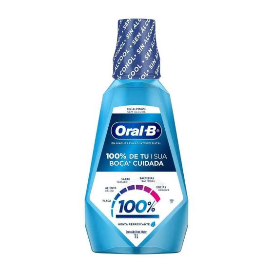 Imagem de Enxaguante Bucal Antisséptico Oral-B Sem Álcool Menta