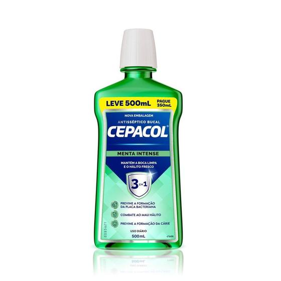 Imagem de Enxaguante Bucal Cepacol Menta Leve 500ml Pague 350ml