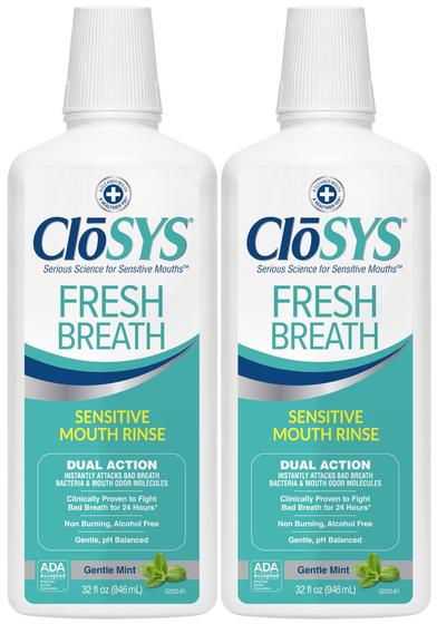 Imagem de Enxaguante Bucal CloSys Sensitive - 2 Unidades de 946ml - Sem Álcool