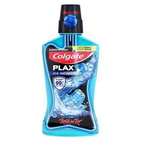 Imagem de Enxaguante Bucal Colgate Plax Ice Infinity Leve 500ml Pague 350ml