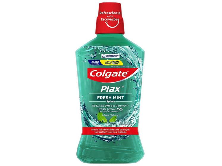 Enxaguante Bucal Colgate sem Álcool Plax Fresh Min - 1L Menor preço em Enxaguante Bucal Colgate sem Álcool Plax Fresh Min - 1L