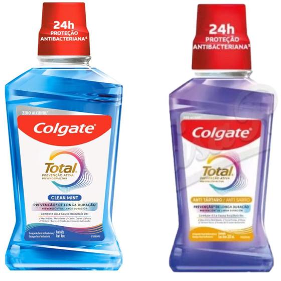 Imagem de Enxaguante Bucal Colgate Total Zero Álcool 250ml Kit com 2