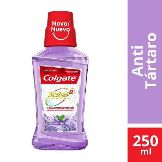 Imagem de Enxaguante Bucal Colgate Total12 Anti-Tártaro Zero Alcool 250ml