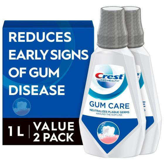 Imagem de Enxaguante Bucal Crest Gum Care Cool Wintergreen - 2 Litros (2 Unidades)