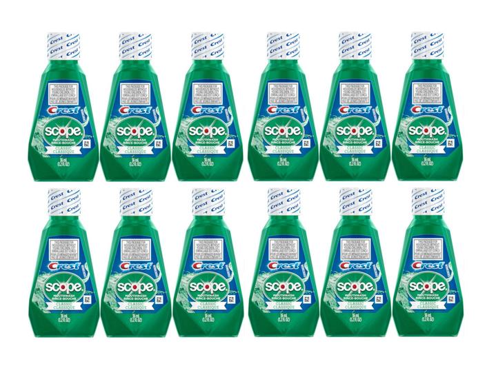 Imagem de Enxaguante Bucal Crest Scope Classic - 36ml (12 Unidades)