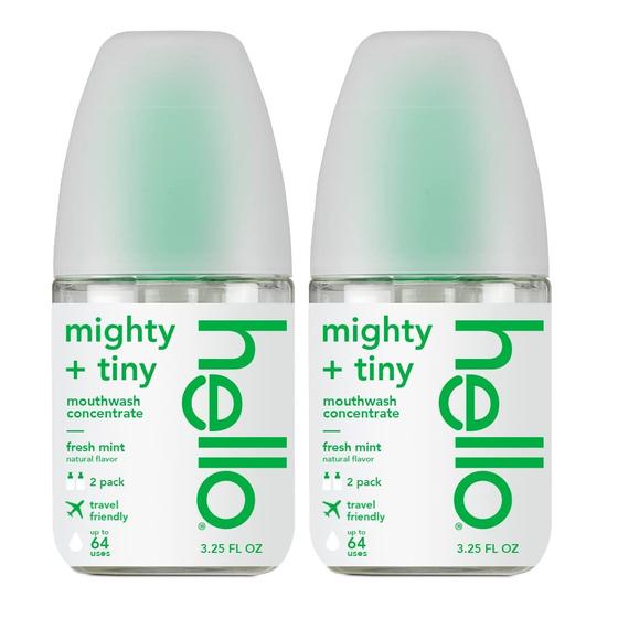 Imagem de Enxaguante Bucal Hello Fresh Mint Concentrate - Pacote com 2 (96mL cada)