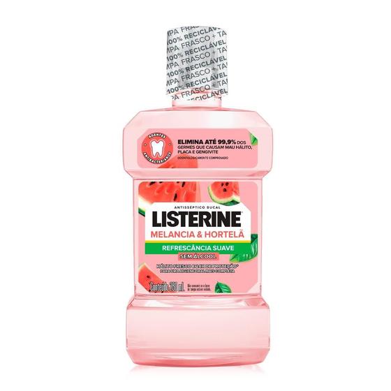 Imagem de Enxaguante Bucal Listerine Melancia & Hortelã sem Álcool 250ml