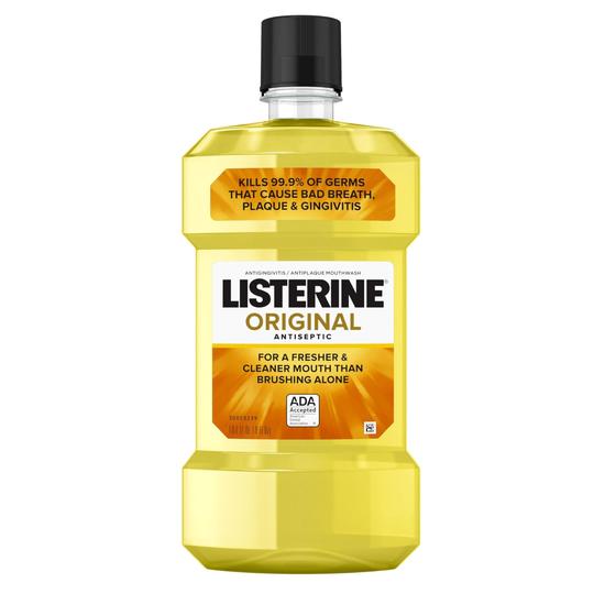 Imagem de Enxaguante bucal Listerine Original Antisséptico 1L - Mata 99% dos germes