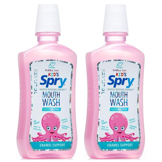 Imagem de Enxaguante Bucal Spry sem Flúor com Xilitol - 2 Frascos de 480ml