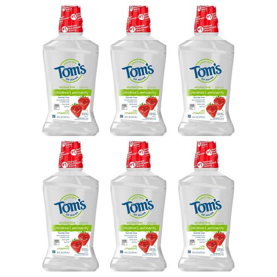 Imagem de Enxaguante bucal Tom's of Maine Children's Anticavity 480 ml (pacote com 6)