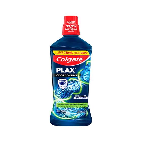 Imagem de Enxaguante Colgate Plax Leve 750ml Pague 500ml Odor Control Especial