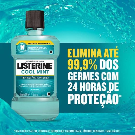 Imagem de Enxaguante e antiseptico Bucal Listerine Cool Mint 500 mL